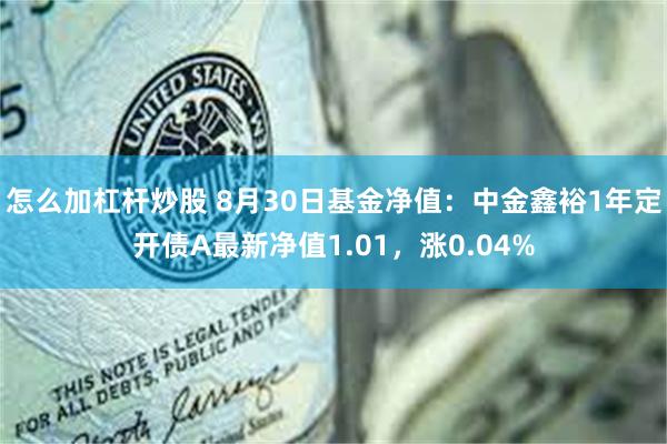 怎么加杠杆炒股 8月30日基金净值：中金鑫裕1年定开债A最新净值1.01，涨0.04%