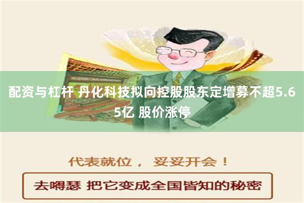 配资与杠杆 丹化科技拟向控股股东定增募不超5.65亿 股价涨停