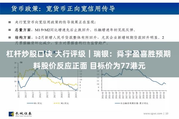 杠杆炒股口诀 大行评级｜瑞银：舜宇盈喜胜预期 料股价反应正面 目标价为77港元