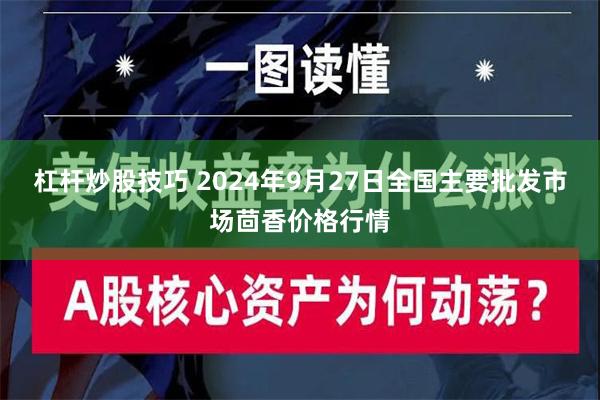 杠杆炒股技巧 2024年9月27日全国主要批发市场茴香价格行情