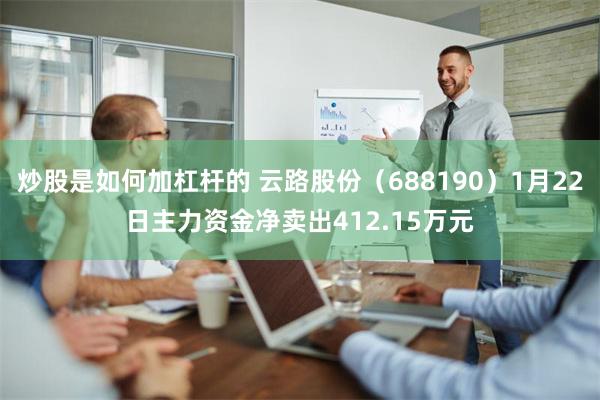 炒股是如何加杠杆的 云路股份（688190）1月22日主力资金净卖出412.15万元